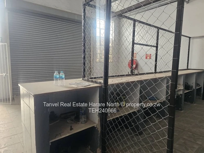 Msasa Industrial  Bay for letting.2500usd, Along Martin drive.350sqm.Also suitable for a Warehouse