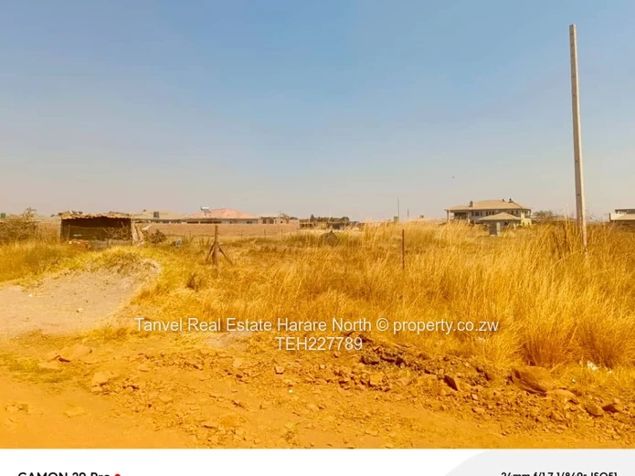 Available for sale is a corner stand measuring 2378sq metre land in Goodhope, close to mazoe road, c