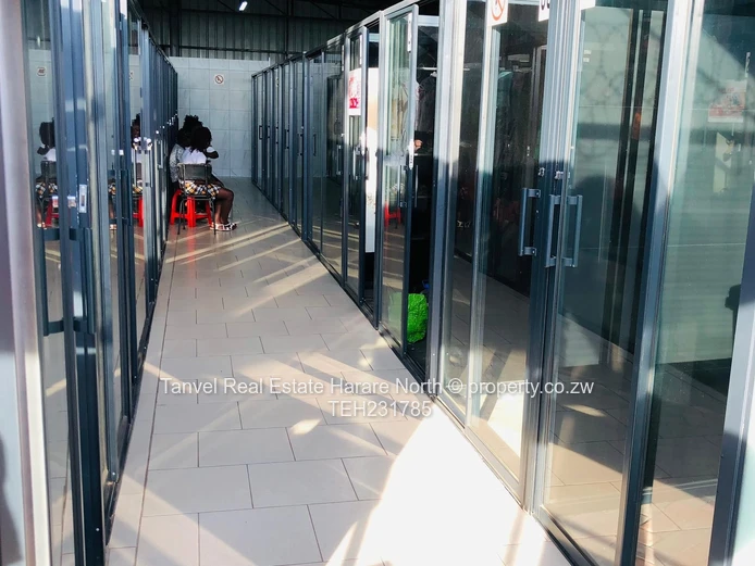 Available for letting immediately are single and double cubicles in Highfield Lusaka Mall.Rent is $7