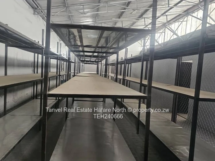 Msasa Industrial  Bay for letting.2500usd, Along Martin drive.350sqm.Also suitable for a Warehouse